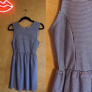 Striped Peplum Dress